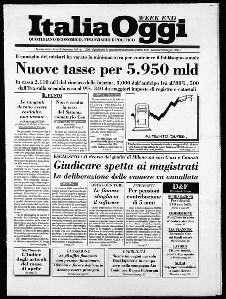 Italia oggi : quotidiano di economia finanza e politica